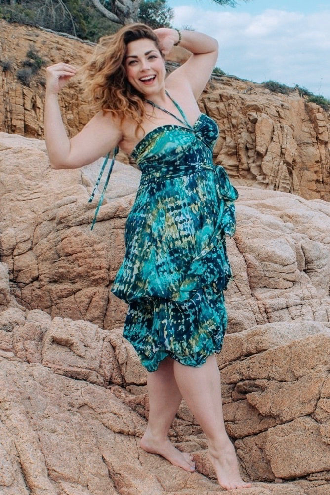 Diane Kroe - Maxi Bubble Dress (Sea Wake)