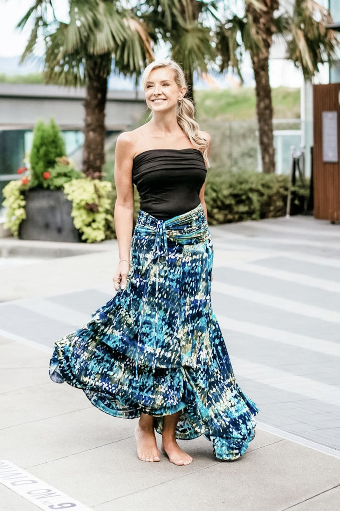 Diane Kroe - Maxi Bubble Dress (Ocean Wake)