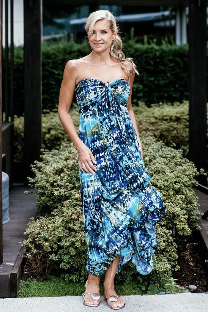 Diane Kroe - Maxi Bubble Dress (Ocean Wake)
