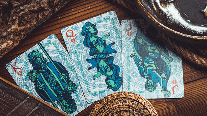 PlayingCardDecks.com-Maya Moon Gilded Playing Cards