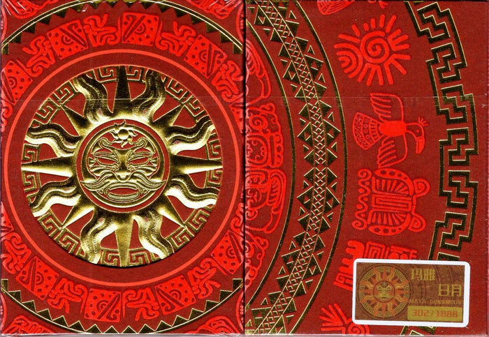 PlayingCardDecks.com-Maya Sun Gilded Playing Cards