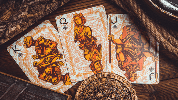 PlayingCardDecks.com-Maya Sun Gilded Playing Cards