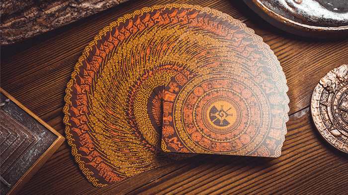 PlayingCardDecks.com-Maya Sun Gilded Playing Cards