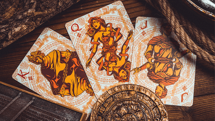 PlayingCardDecks.com-Maya Sun Gilded Playing Cards