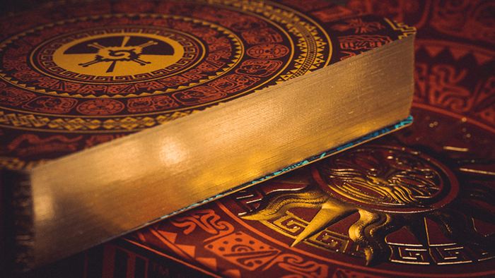 PlayingCardDecks.com-Maya Sun Gilded Playing Cards