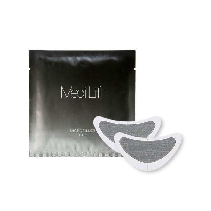 MediLift eye patches with packaging on a white background