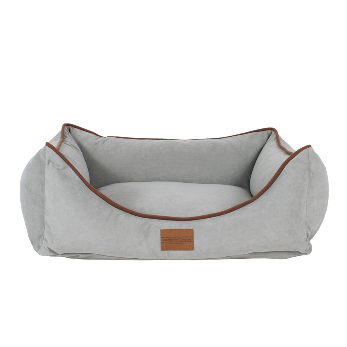 DOG-BED-MICROFIBER-LOW-PROFILE-BOLSTER-SPA-BLUE