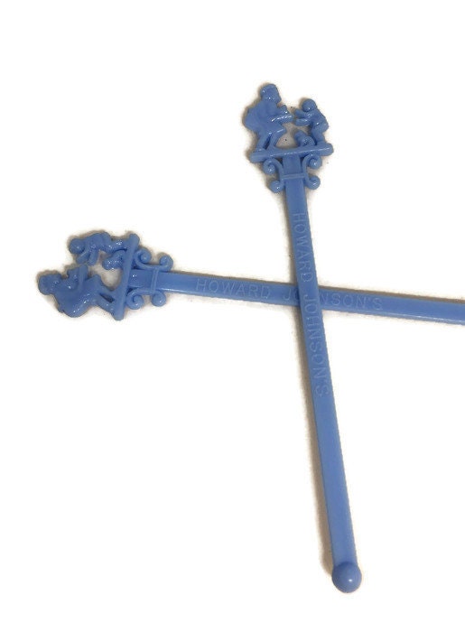 Mid Century Howard Johnson's Swizzle Sticks at Duckwells