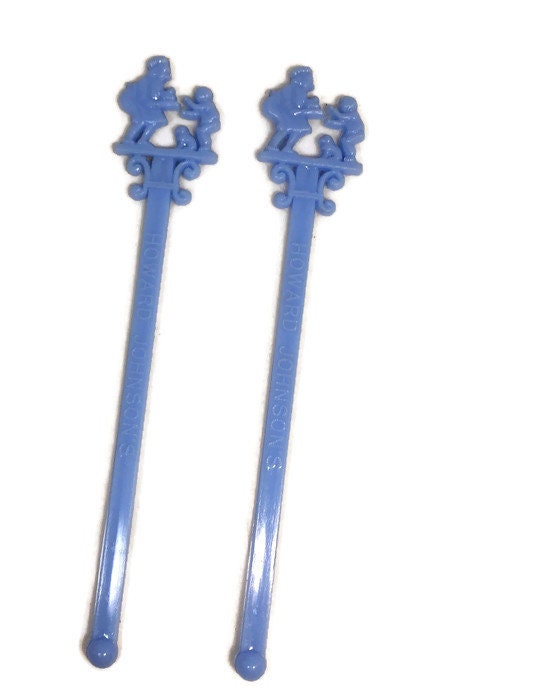 Mid Century Howard Johnson's Swizzle Sticks at Duckwells