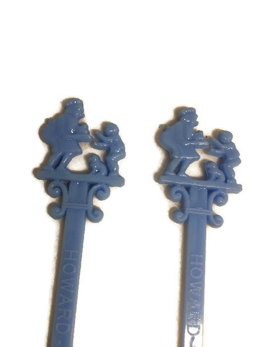 Mid Century Howard Johnson's Swizzle Sticks at Duckwells