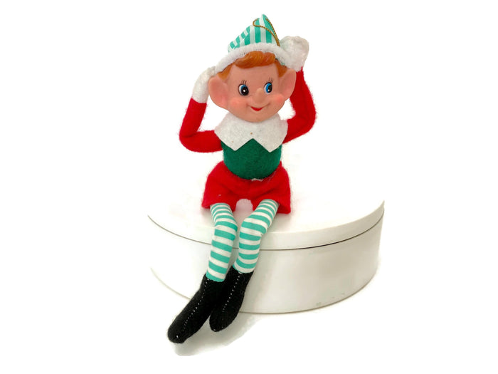 Midcentury Christmas Elf Ornament at Duckwells
