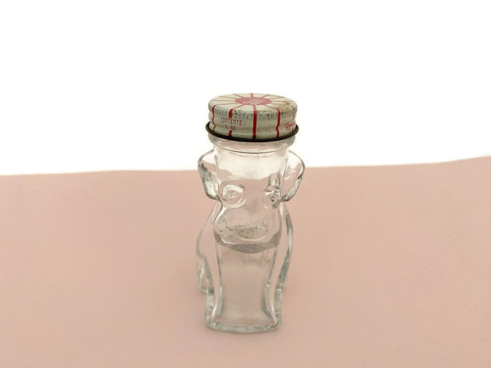 Midcentury Glass Dog Figural Bottle at Duckwells