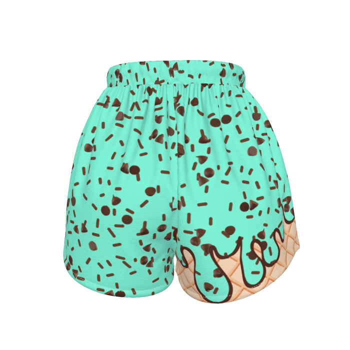 Mint Chocolate Chip Ice Cream Sport Shorts (All Sizes)