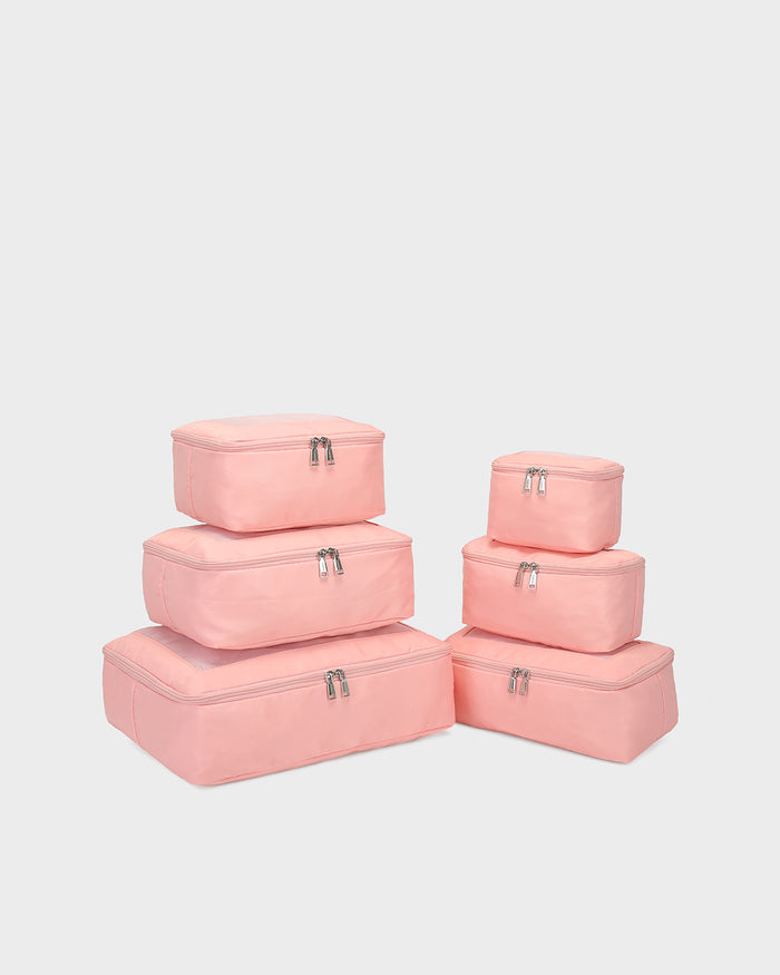 Modular Packing Cubes in Rose Pink
