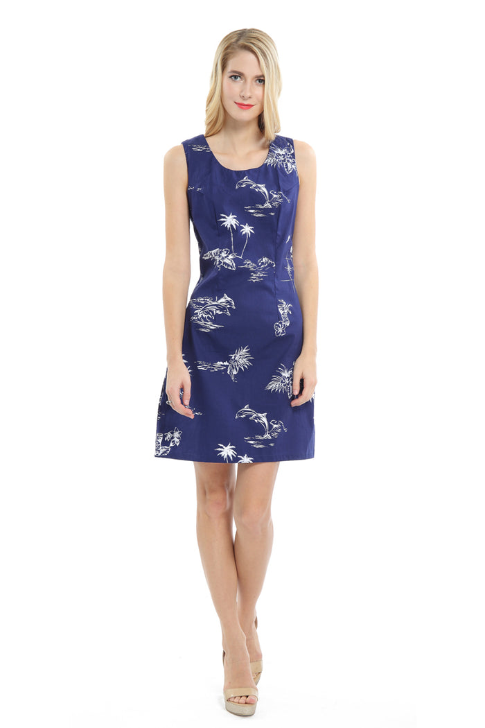 Mother Son Set in Classic Map Navy