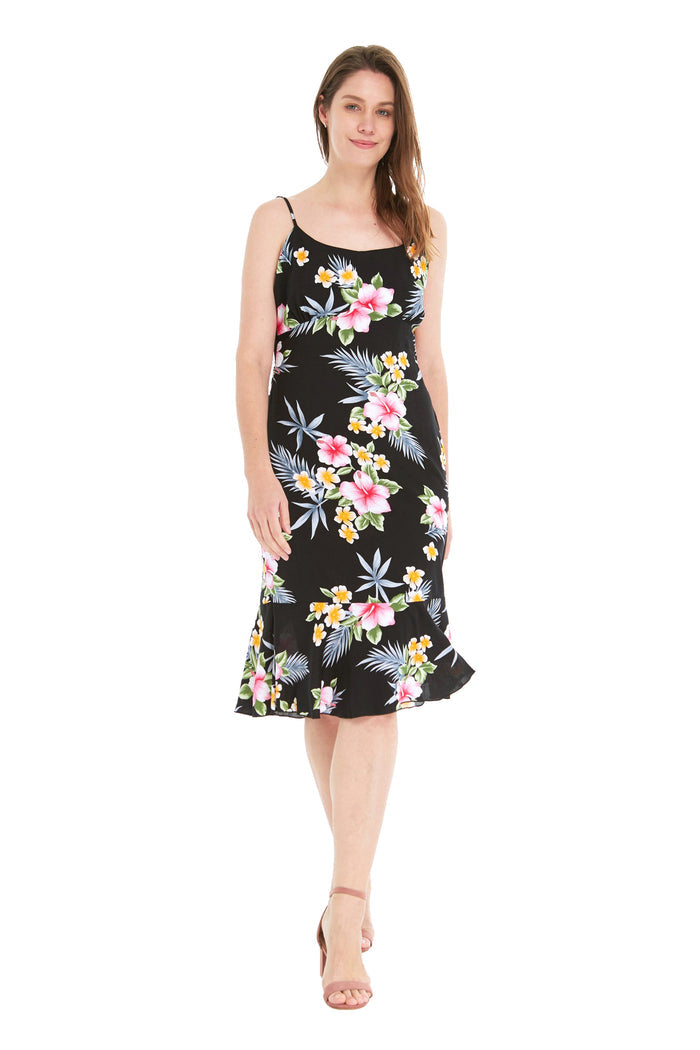 Mother Son Set in Hibiscus Black