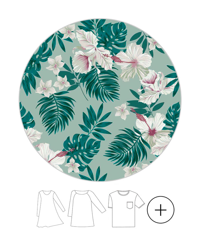 Mother Son Set in Mint Forest