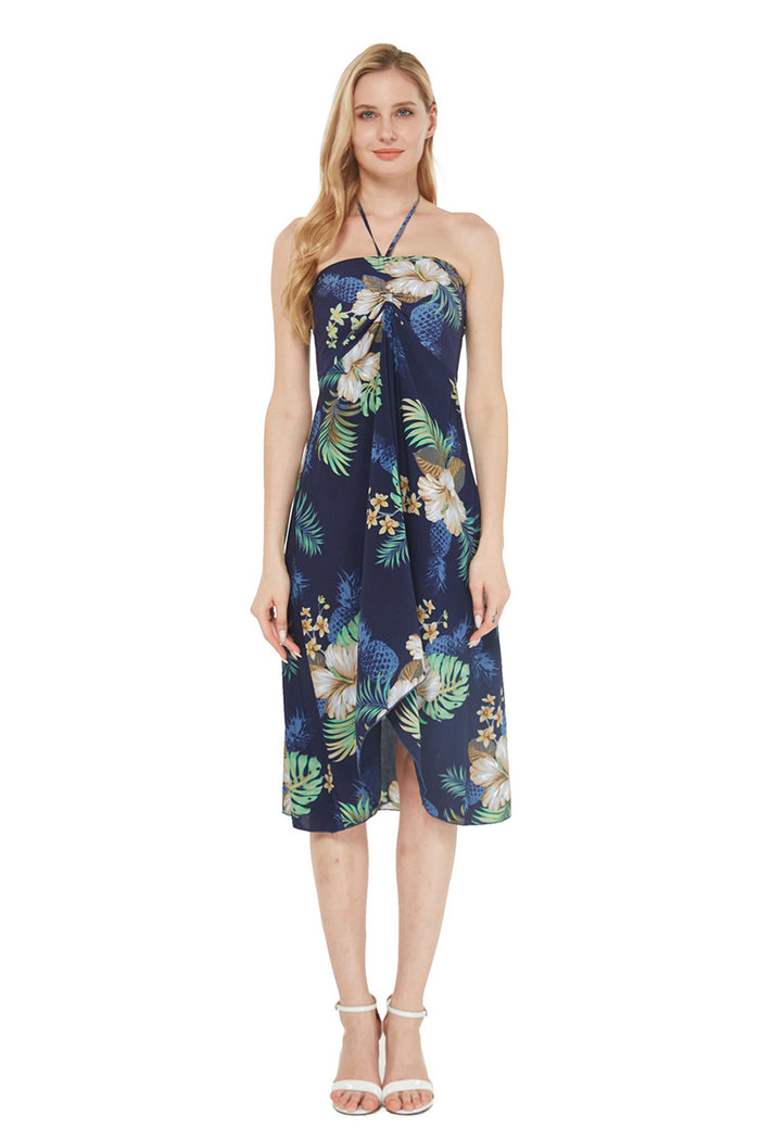 Mother Son Set in Pineapple Garden Navy