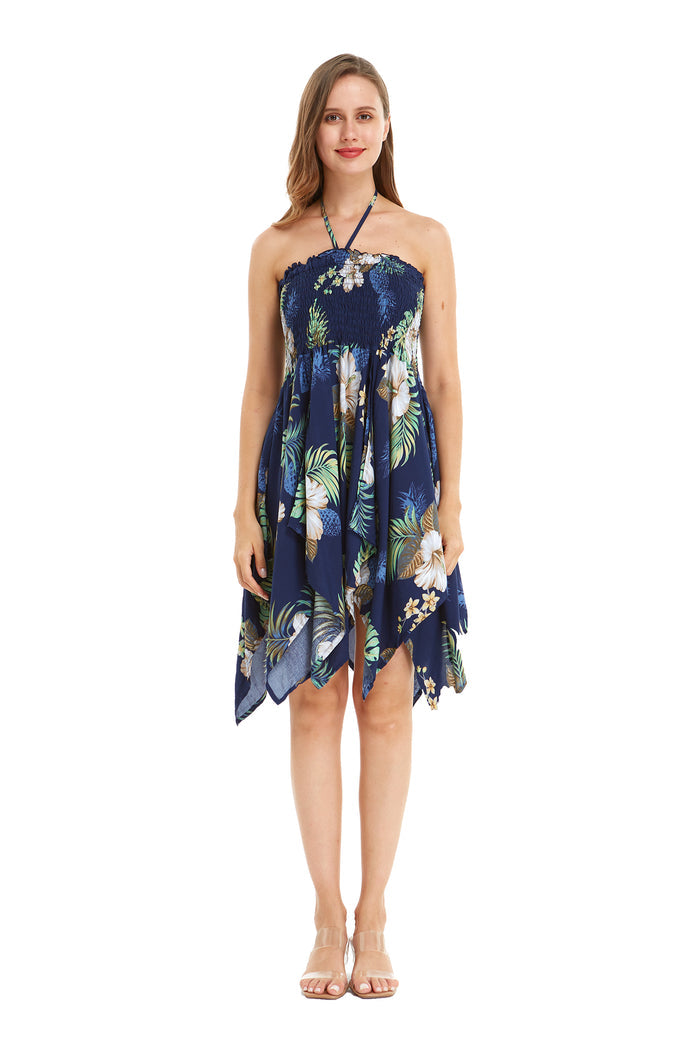 Mother Son Set in Pineapple Garden Navy