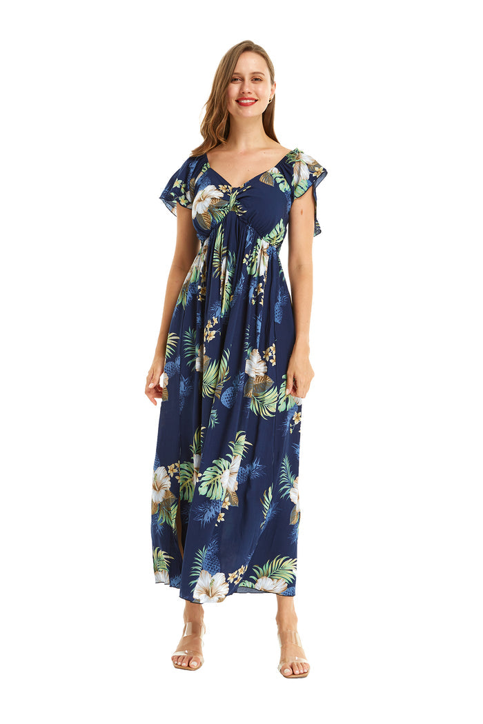 Mother Son Set in Pineapple Garden Navy