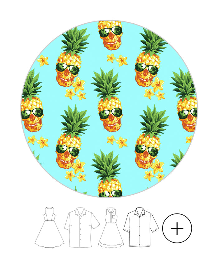 Mother Son Set in Pineapple Skull