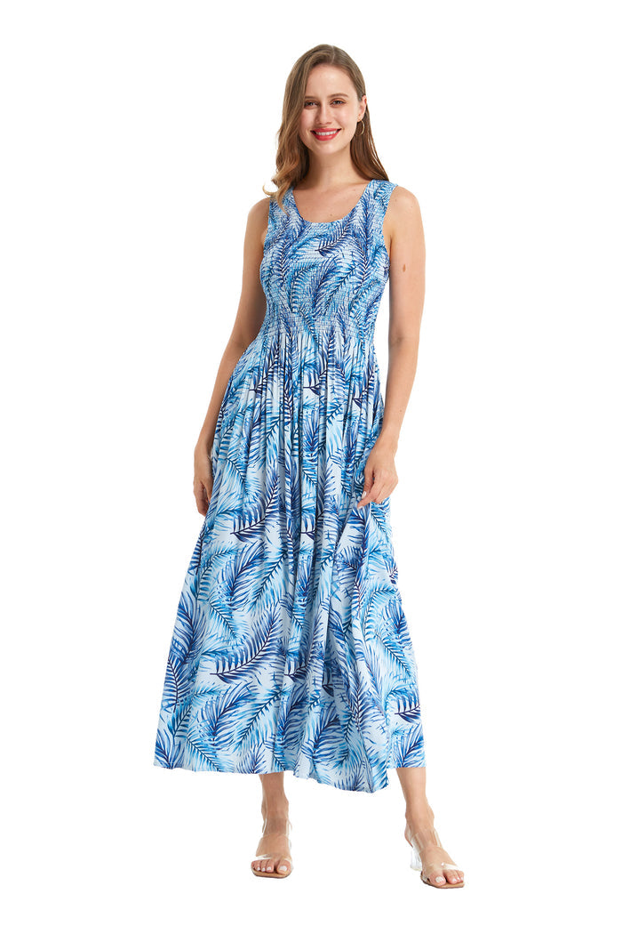 Mother Son Set in Simply Blue Leaf