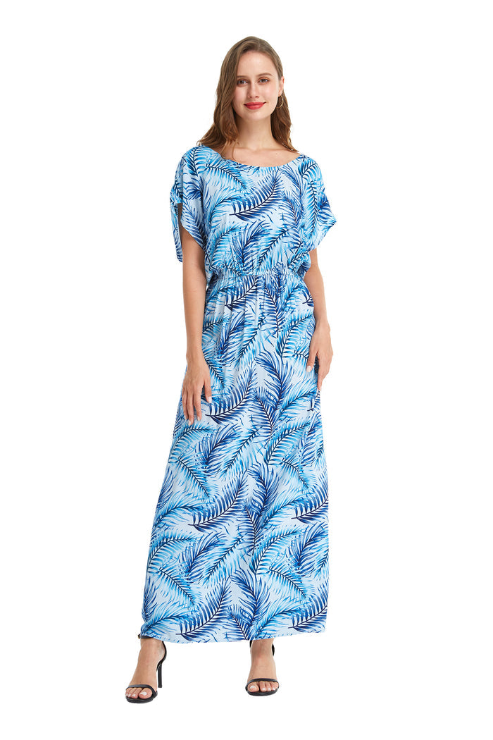 Mother Son Set in Simply Blue Leaf