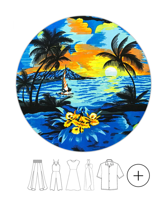 Mother Son Set in Sunset Blue