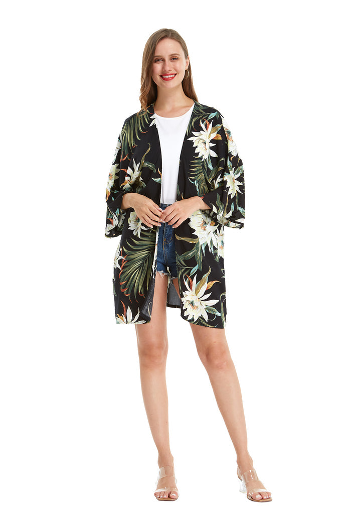 Mother Son Set in Wispy Cereus Black