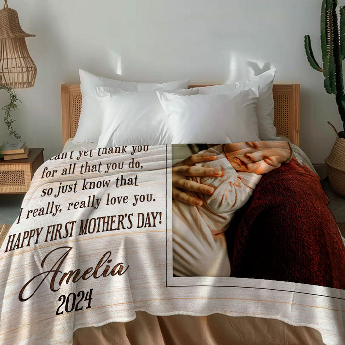 Mothers Day Gift for New Mom | New Mom Blanket