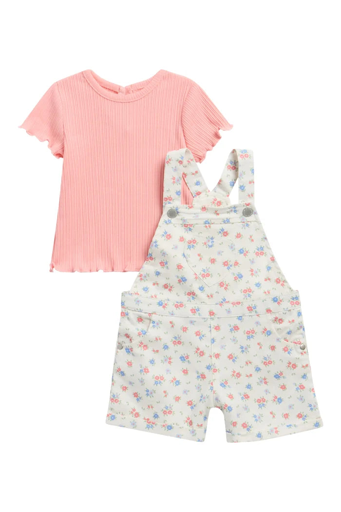 Multi Floral Shortall Set