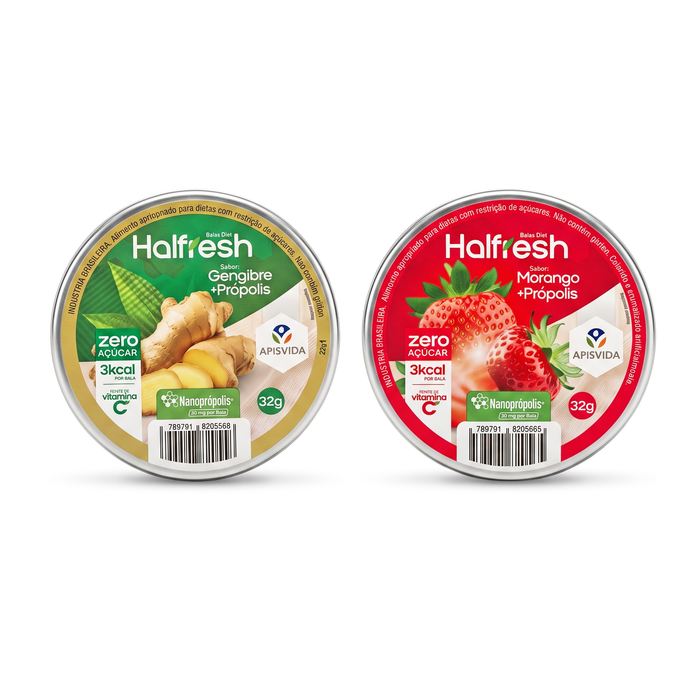 Apisvida Halfresh Propolis with ginger and strawberry - Hayat Organic