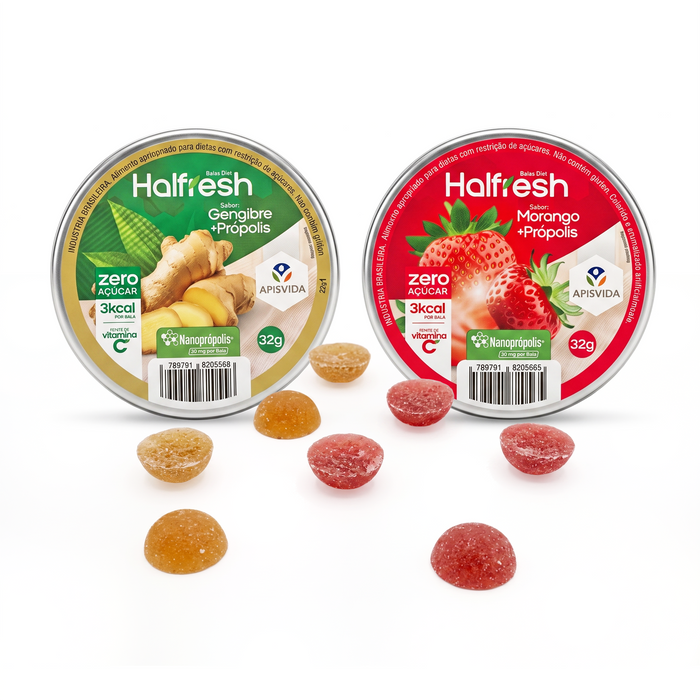 Apisvida Halfresh Propolis with ginger and strawberry - Hayat Organic