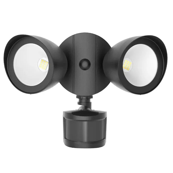 Security Flood Lights NaturaLED 9692 20W LED Security Flood with Motion Sensor 5000K Black NaturaLED