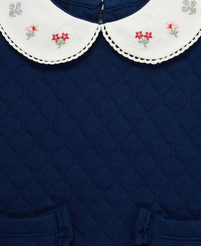 Navy Floral Sweatshirt Set