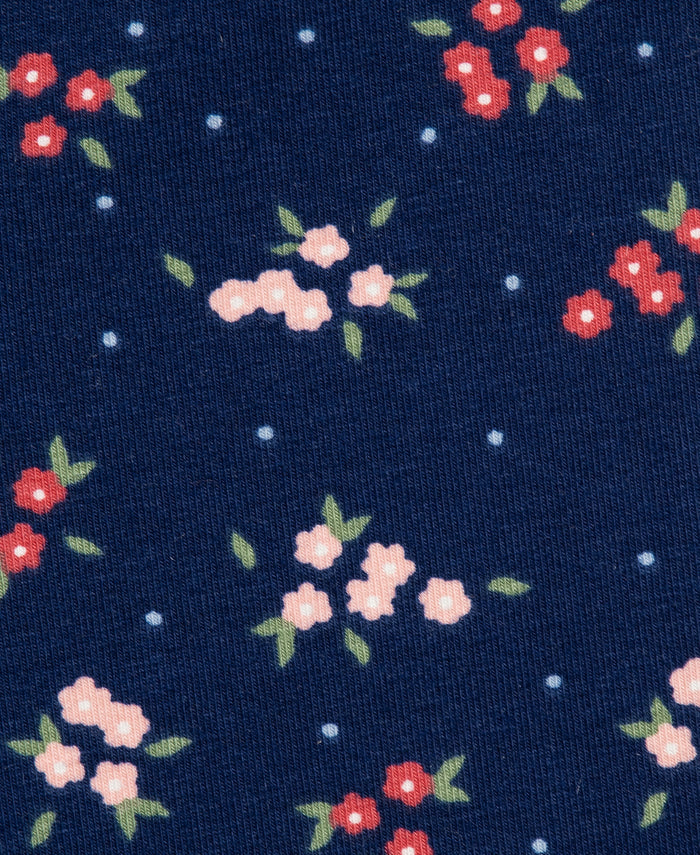 Navy Floral Sweatshirt Set