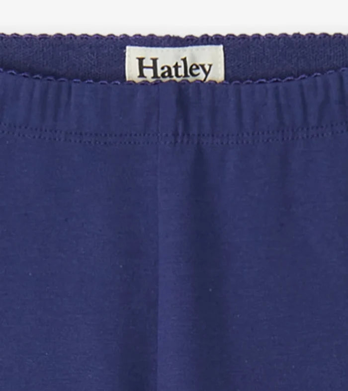 Navy Full Length Leggings