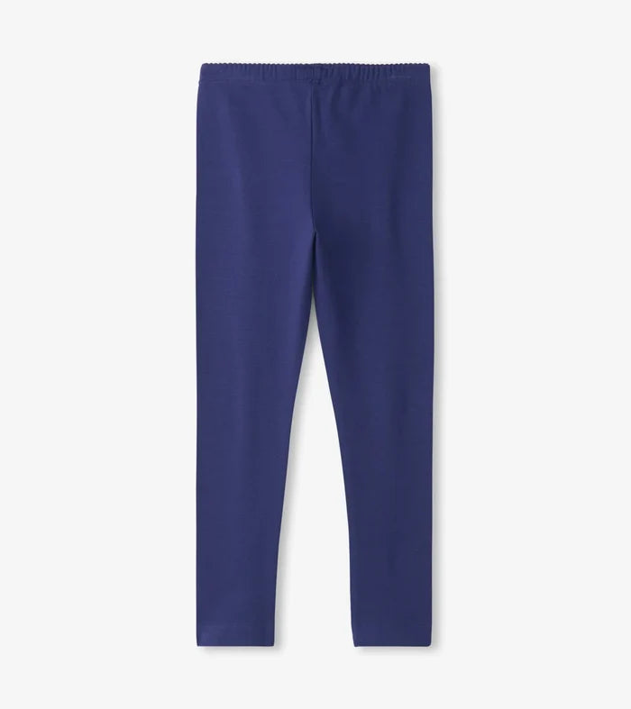 Navy Full Length Leggings