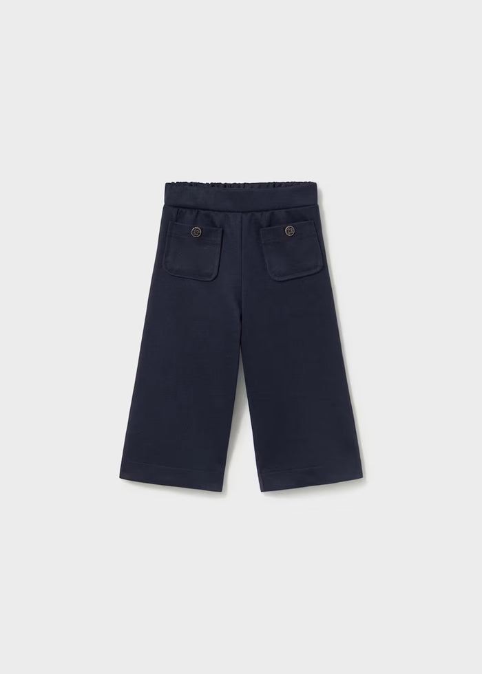 Navy Knit Trousers