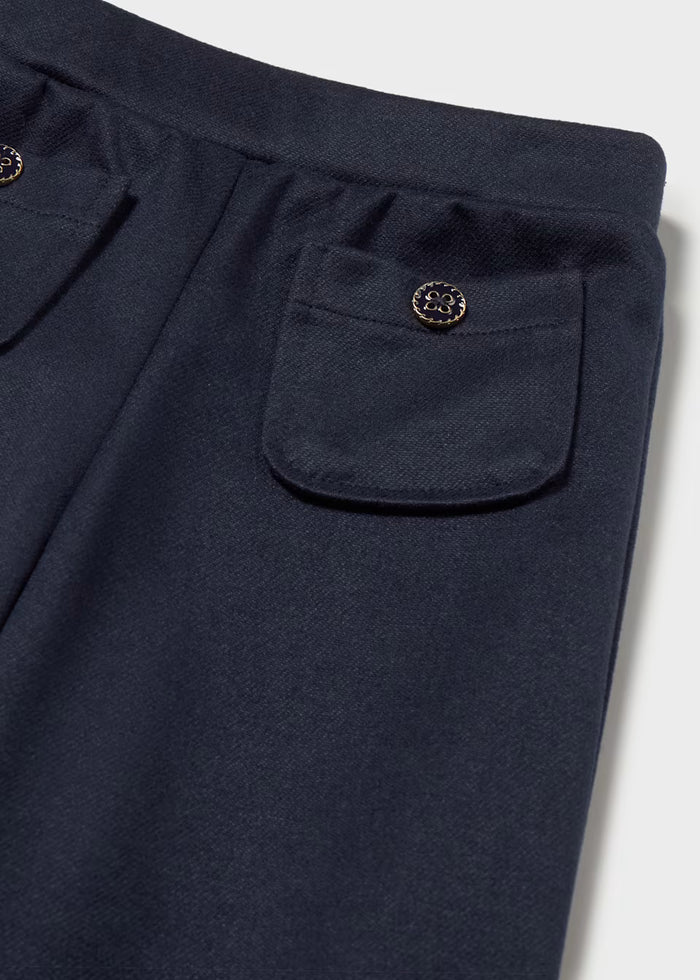 Navy Knit Trousers