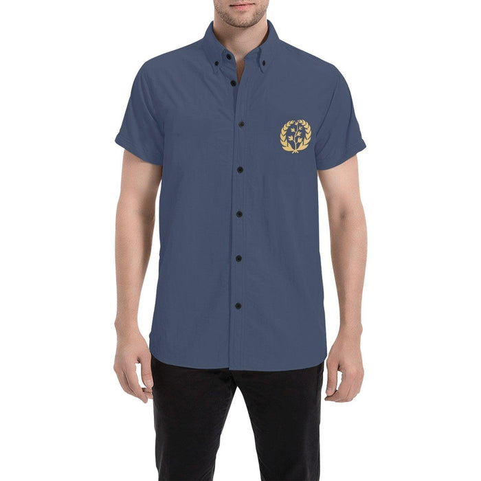 Navy Men Short Sleeve Shirt - Natna Shop