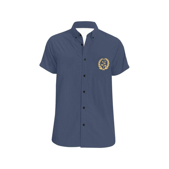 Navy Men Short Sleeve Shirt - Natna Shop