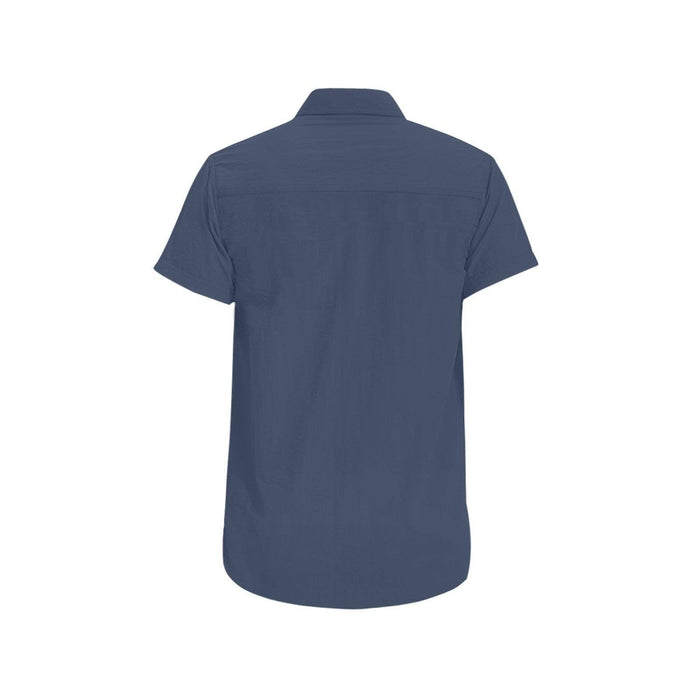 Navy Men Short Sleeve Shirt - Natna Shop