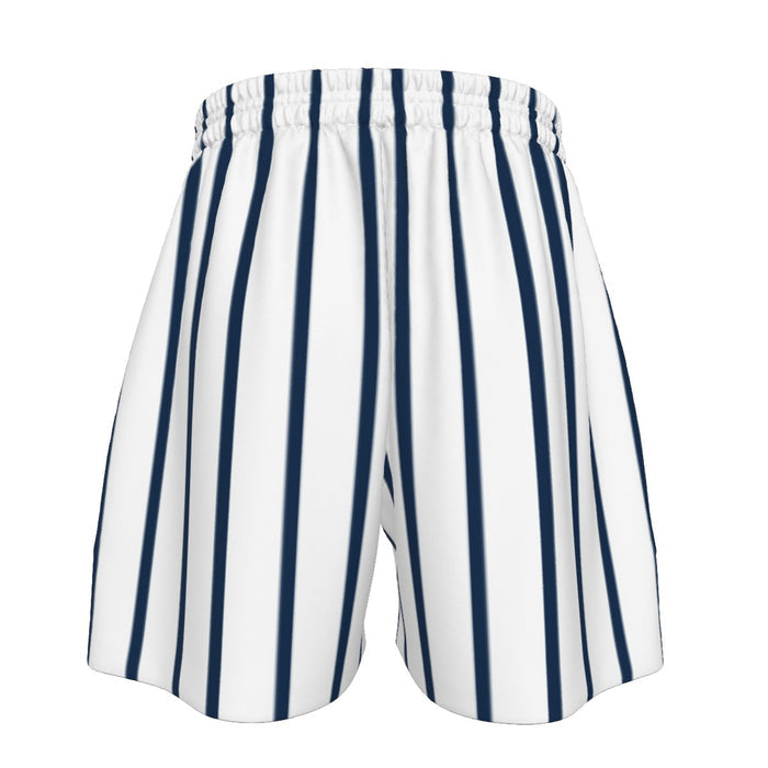 Navy Pinstripe Sport Shorts (All Sizes)