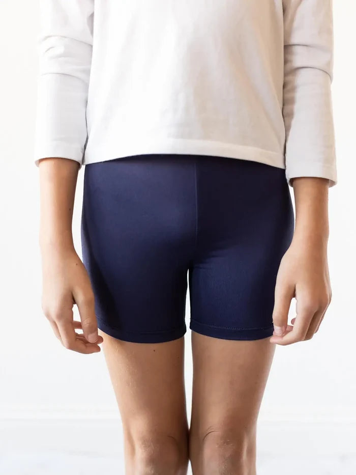 Navy Twirl Shorts