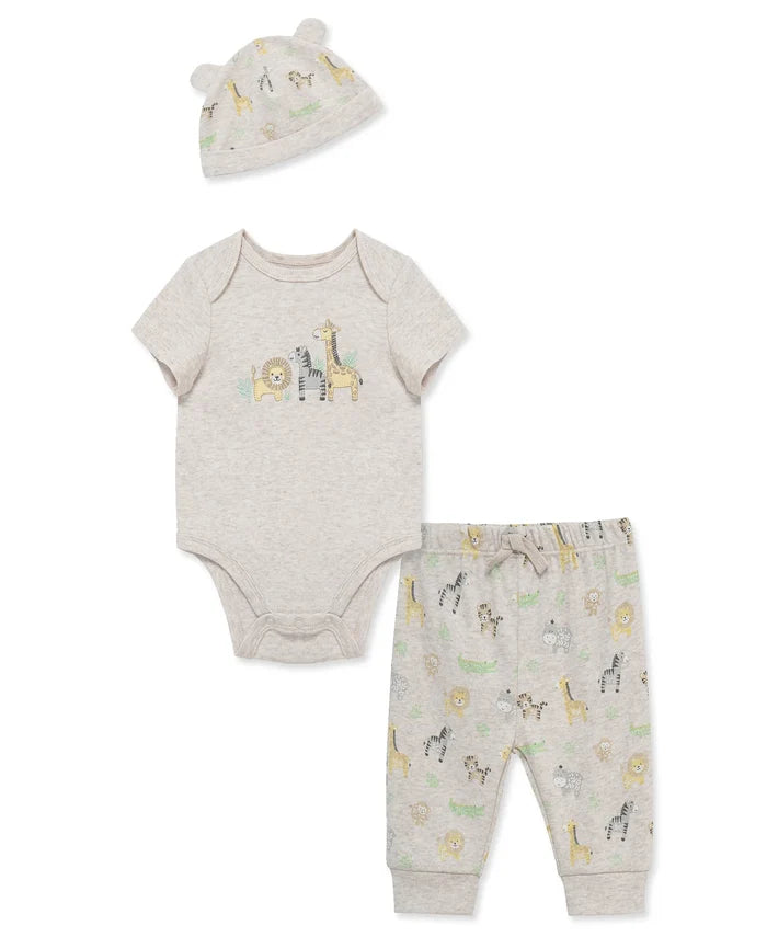 Neutral Jungle Bodysuit & Print Pant w Hat