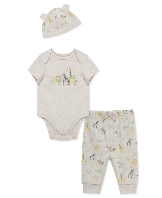 Neutral Jungle Bodysuit & Print Pant w Hat