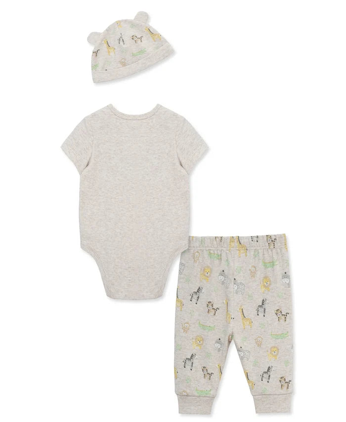 Neutral Jungle Bodysuit & Print Pant w Hat