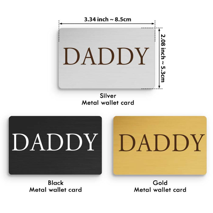 New Dad Wallet Card | 1st Fathers Day Gift