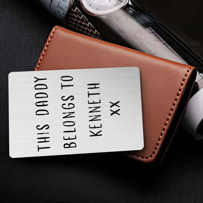 New Dad Wallet Card| First Fathers Day Gift